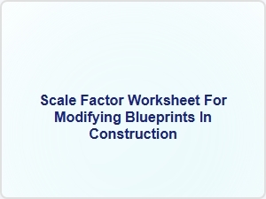 Blueprint Modifications Using Scale Factor